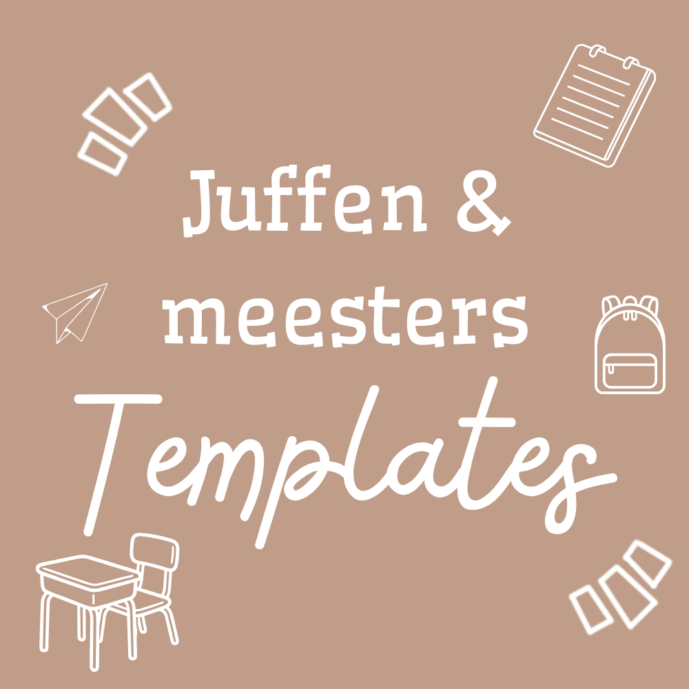 Juffen & meesters Traktatie Templates