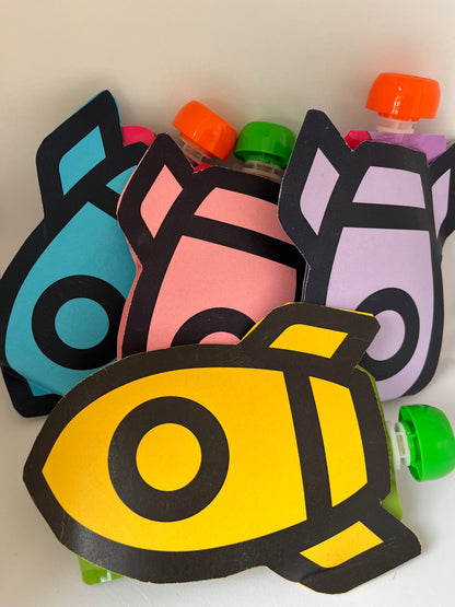 Knijpfruit traktatie template - Knijpfruit Raket