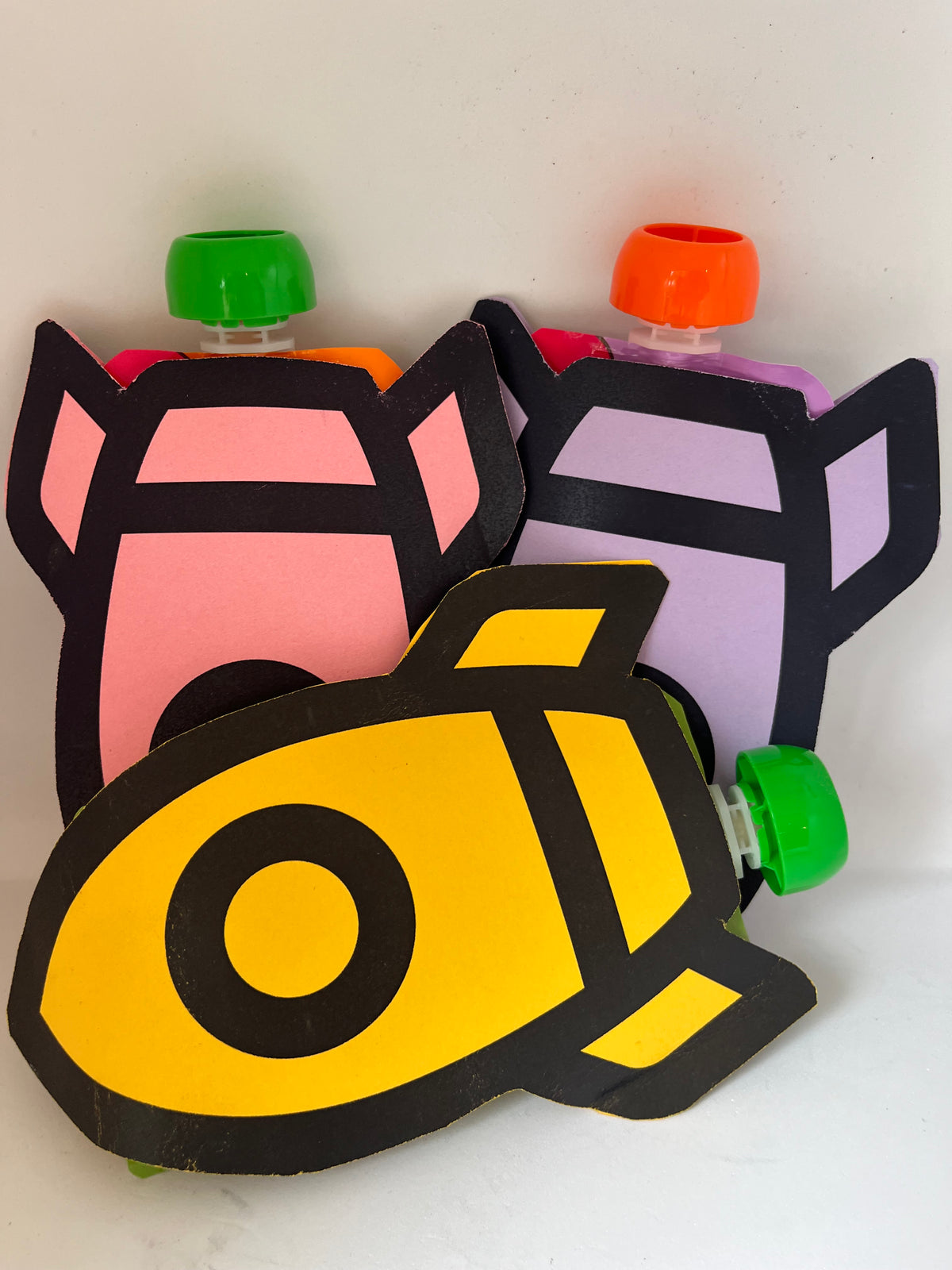 Knijpfruit traktatie template - Knijpfruit Raket