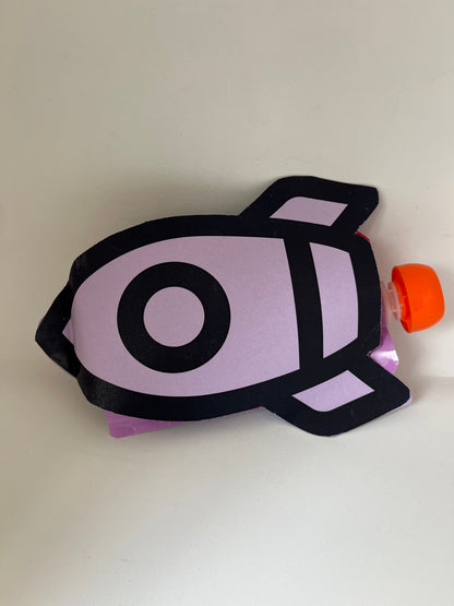 Knijpfruit traktatie template - Knijpfruit Raket