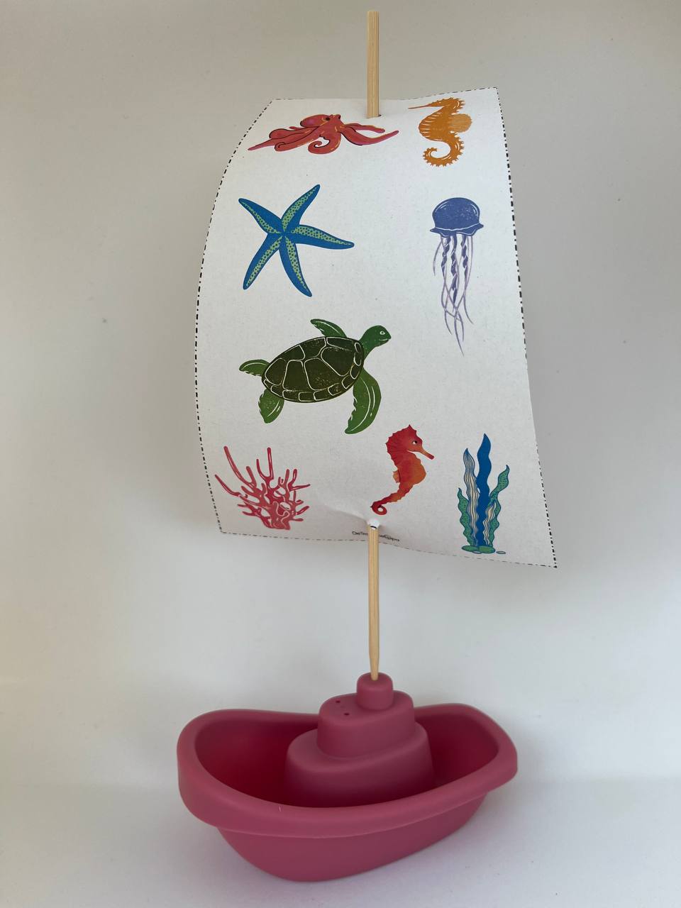 Badbootje traktatie template - Oceaan