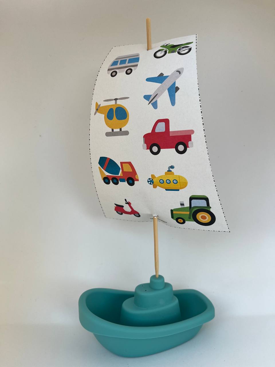 Badbootje traktatie template - Voertuigen