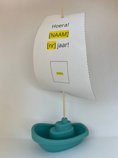 Little boat - Blank Word template customizable