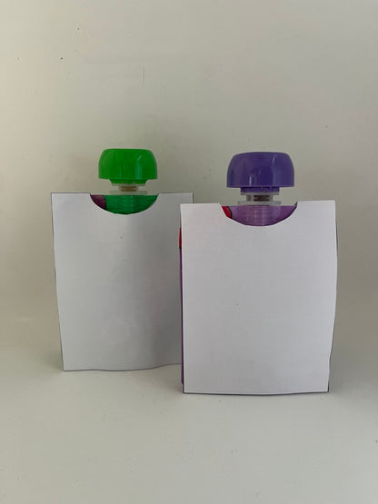 Knijpfruit traktatie template - Knijpfruitje wikkel (klein) - Blanco