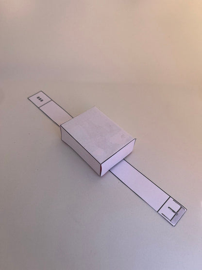 Rozijnen horloge traktatie template - Blanco