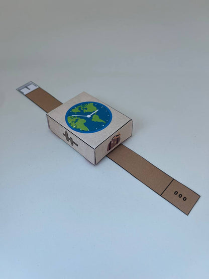 Rozijnen horloge traktatie template - Reizen