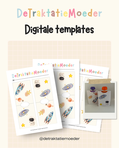 Knijpfruit traktatie template - Knijpfruitje wikkel (klein) - Ruimte