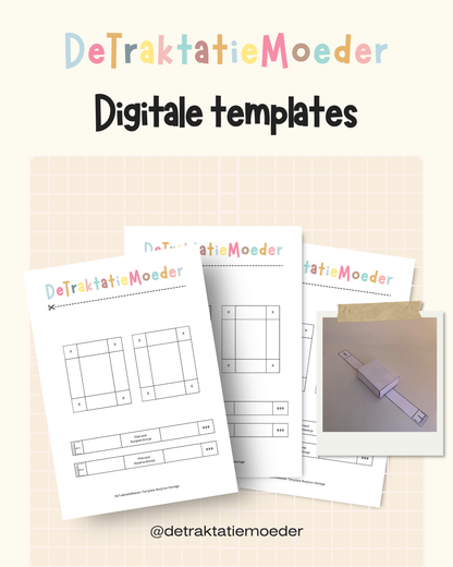 Rozijnen horloge traktatie template - Blanco