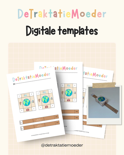 Rozijnen horloge traktatie template - Reizen